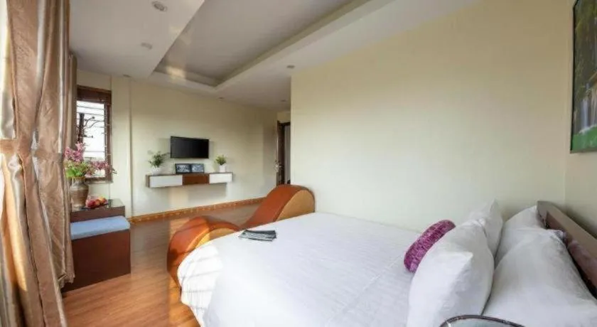 Bed in Viet Village Hotel