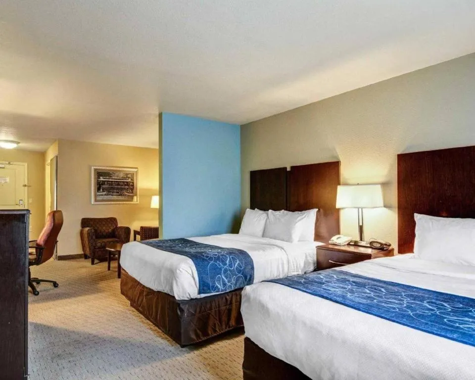 Bed in Comfort Suites near Hot Springs Park