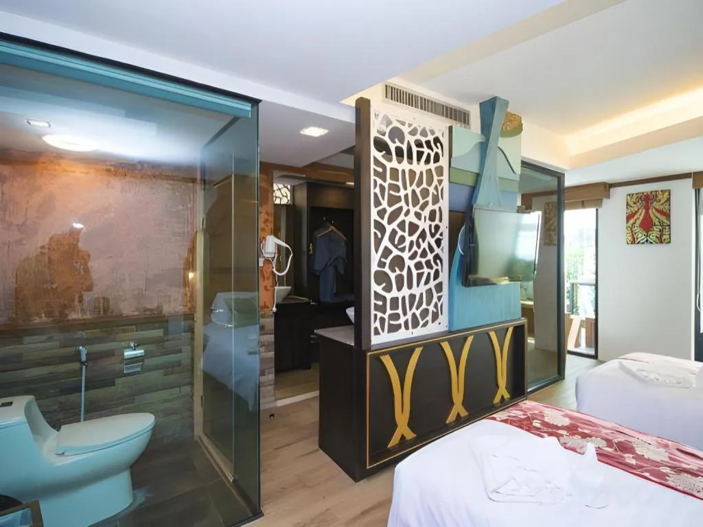 Bed in Phi Phi Nice Beach Hotel Hip