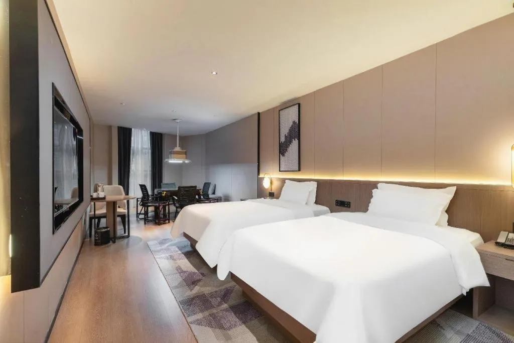 Bed in Lavande Hotel Guangzhou Financial City Tianhe Park Metro Station