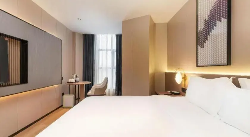 Bed in Lavande Hotel Guangzhou Financial City Tianhe Park Metro Station Bed in Lavande Hotel Guangzhou Financial City Tianhe Park Metro Station