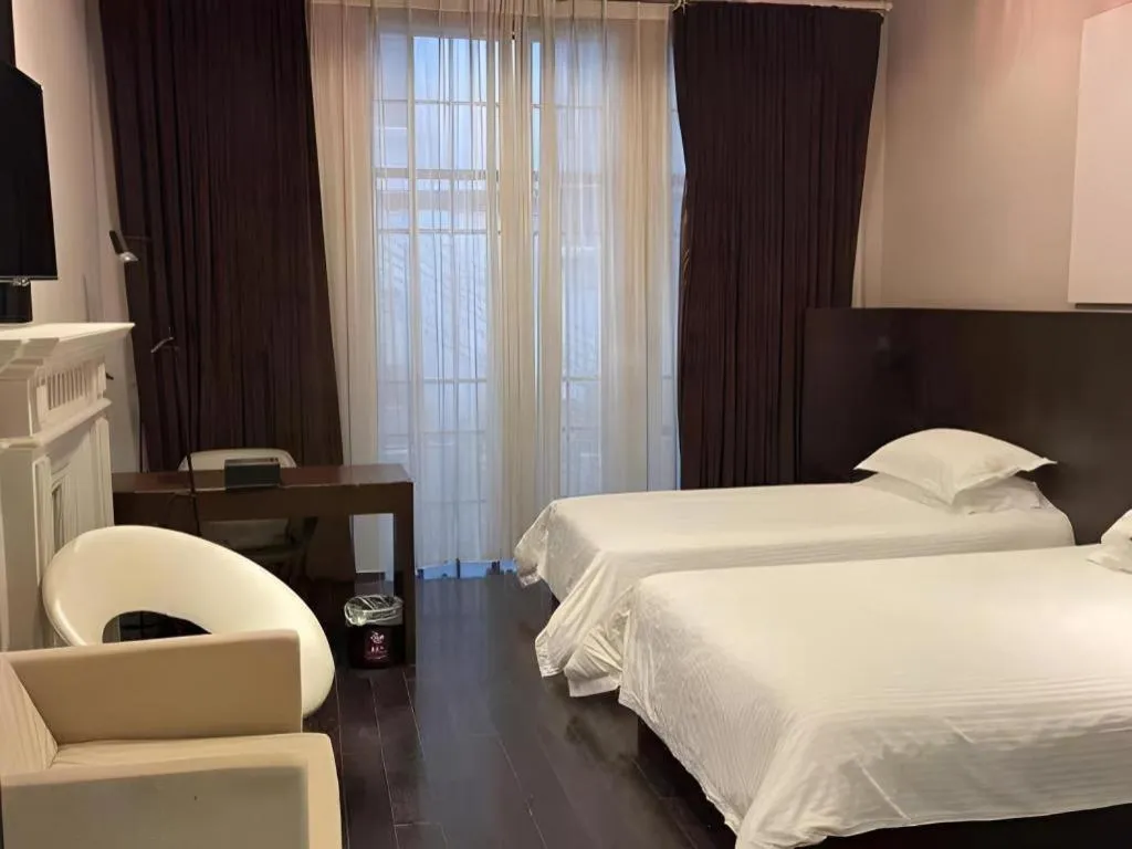 Bed in Jinjiang Inn Select Shanghai Nanjing Road Pedestrian Street
