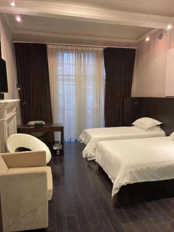 Bed in Jinjiang Inn Select Shanghai Nanjing Road Pedestrian Street