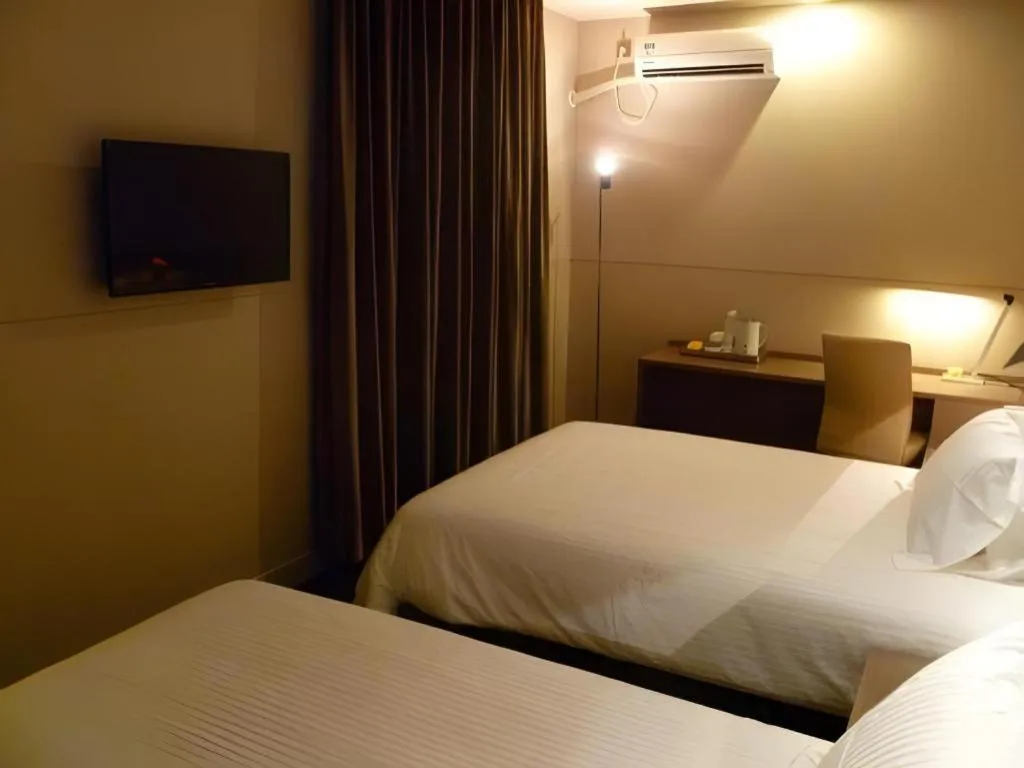 Bed in Jinjiang Inn Select Shanghai Nanjing Road Pedestrian Street