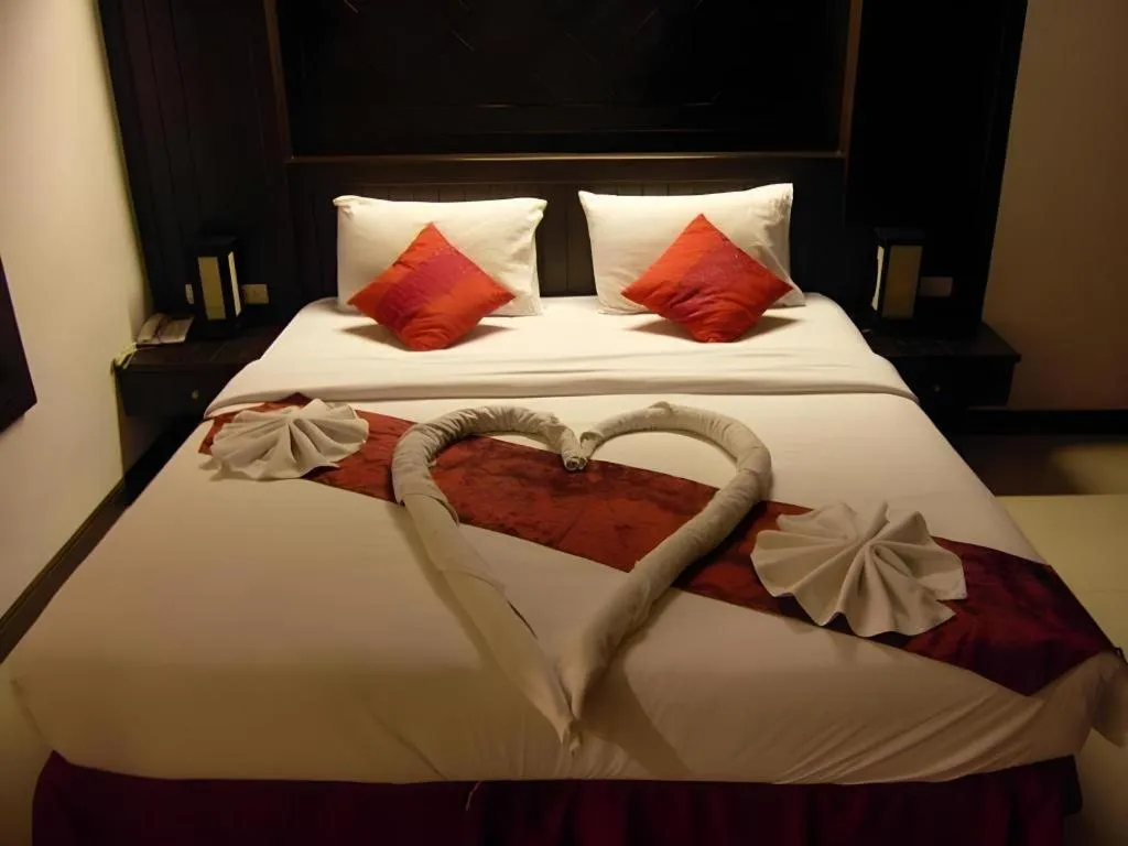 Bed in Patong Princess Hotel