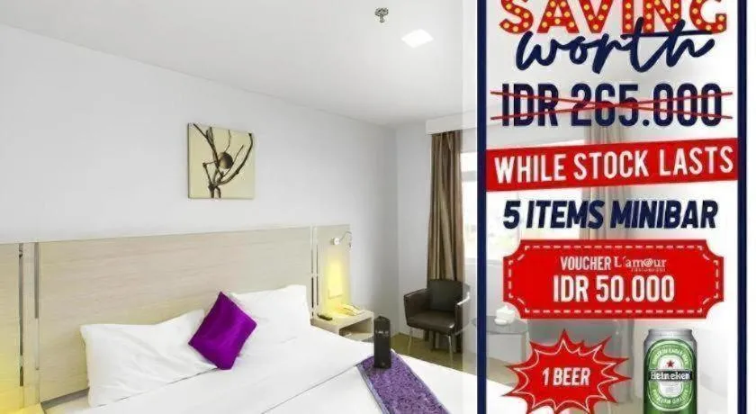 Bed in 89 Hotel Batam