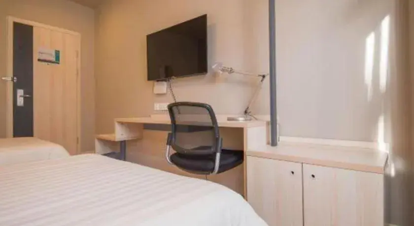 Bed in Jinjiang Inn Jinan Daming Lake Bed in Jinjiang Inn Jinan Daming Lake