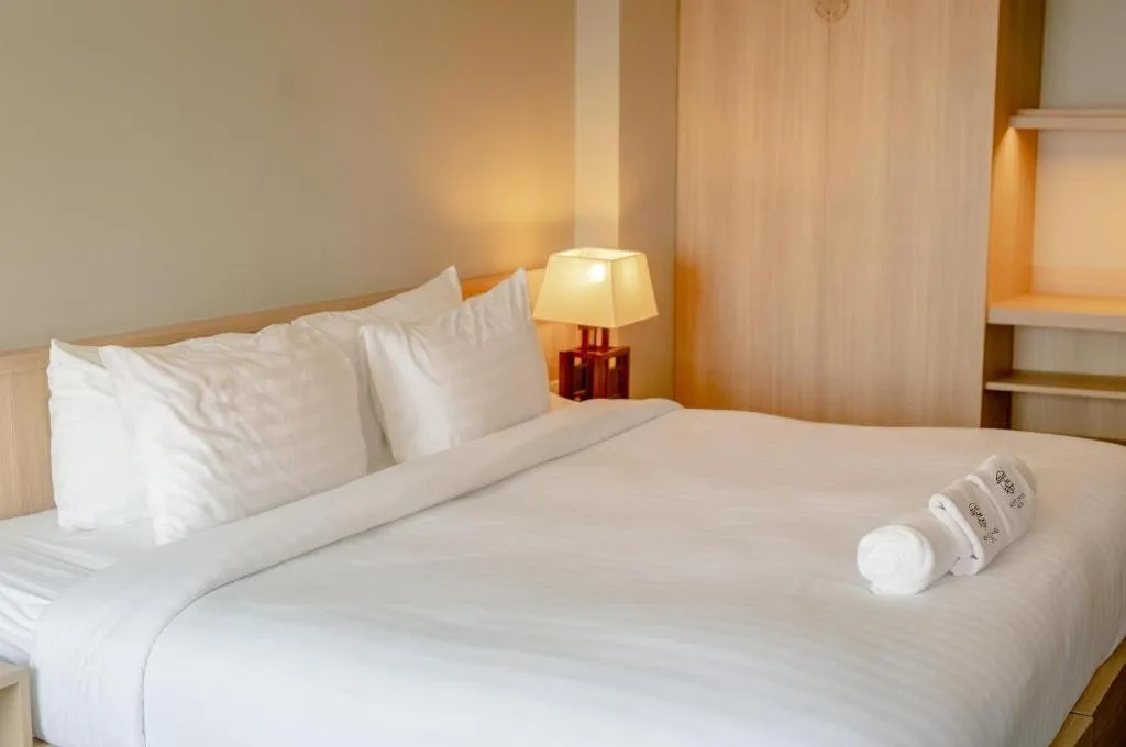 Bed in Bonito Chinos Hotel