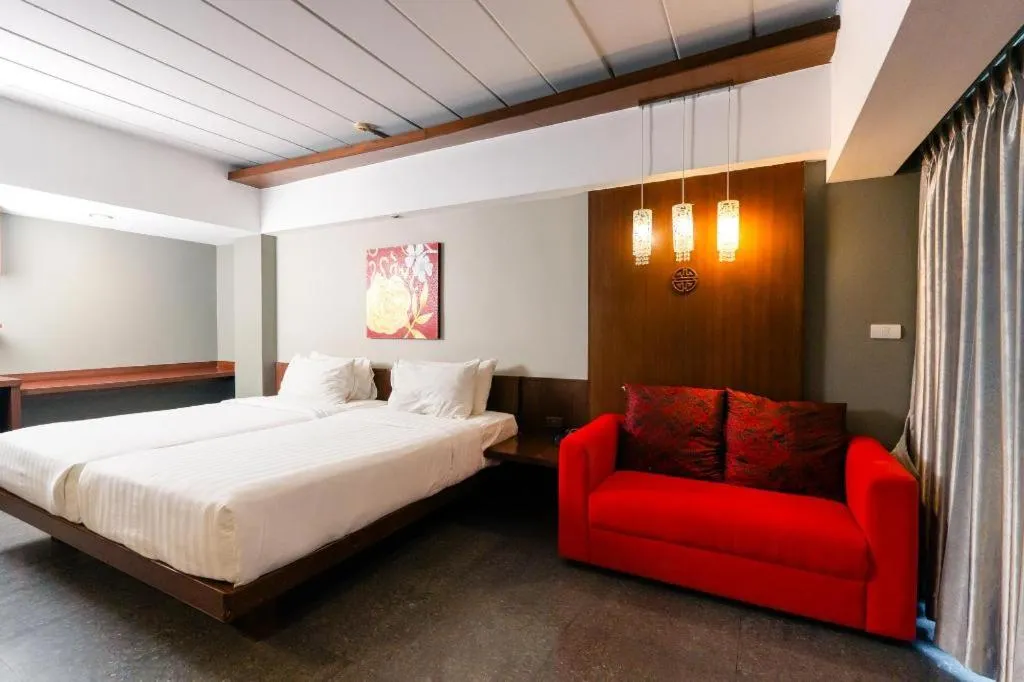 Bed in Bonito Chinos Hotel