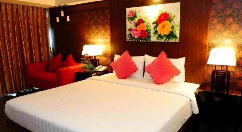 Bed in Bonito Chinos Hotel