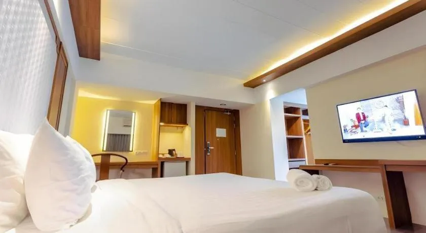 Bed in Bonito Chinos Hotel