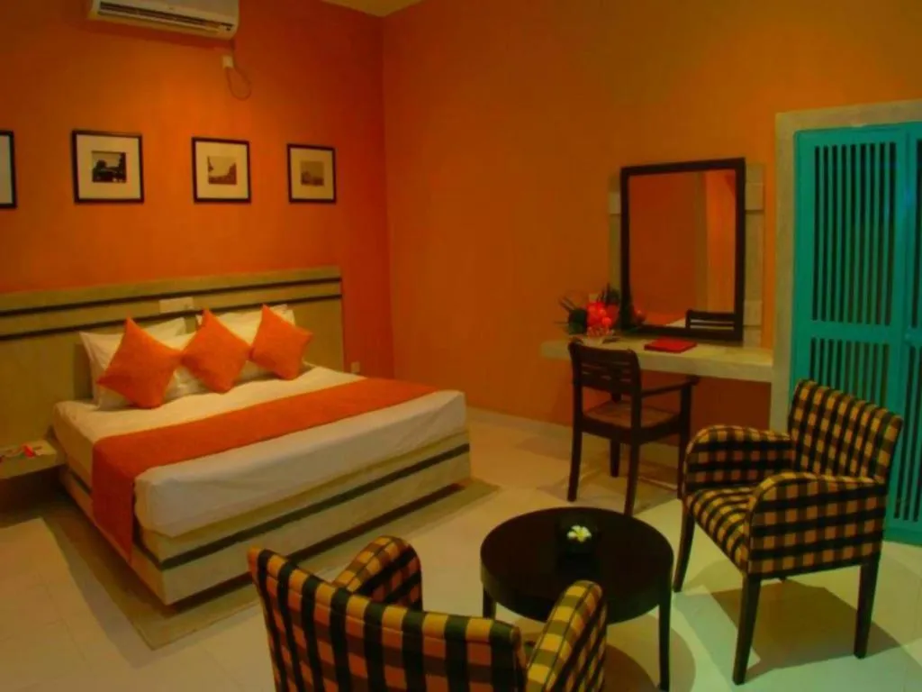 Bed in Heritage Habarana Hotel