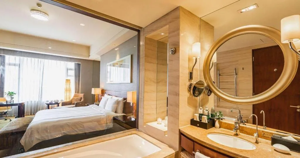 Bed in Quanzhou Guest House Hotel