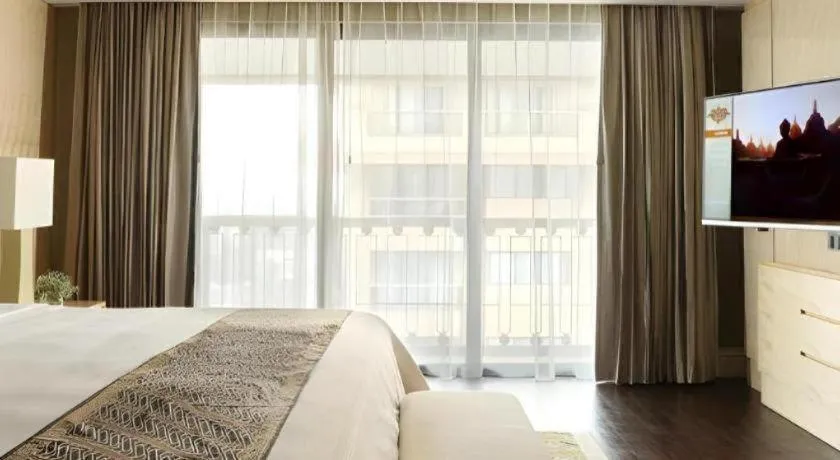 Bed in Hotel Tentrem Yogyakarta