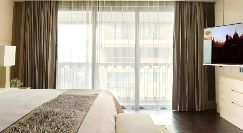 Bed in Hotel Tentrem Yogyakarta