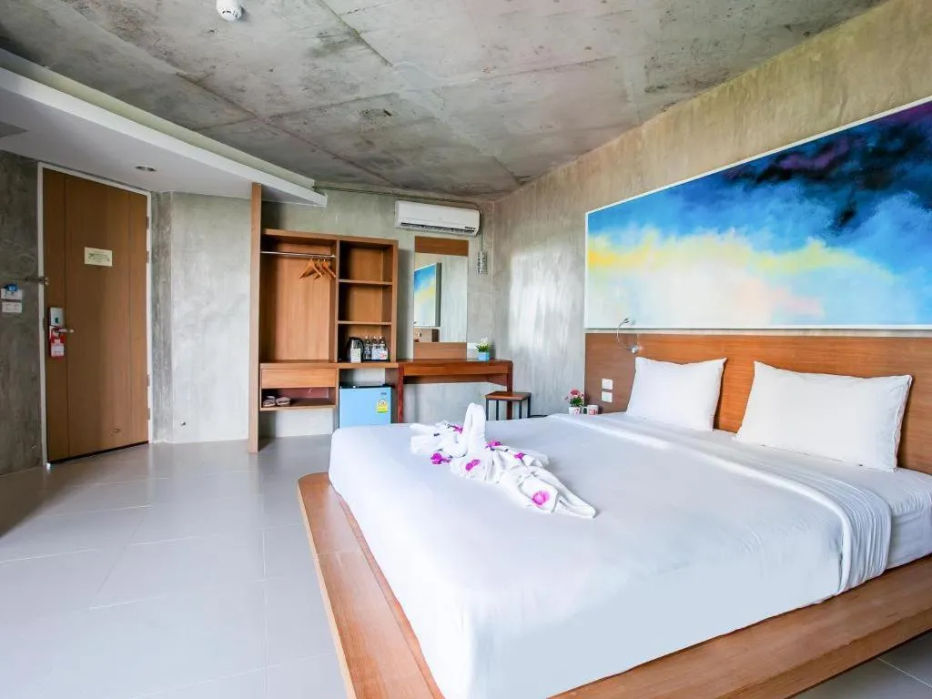 Bed in B2 Sea View Pattaya Boutique & Budget Hotel