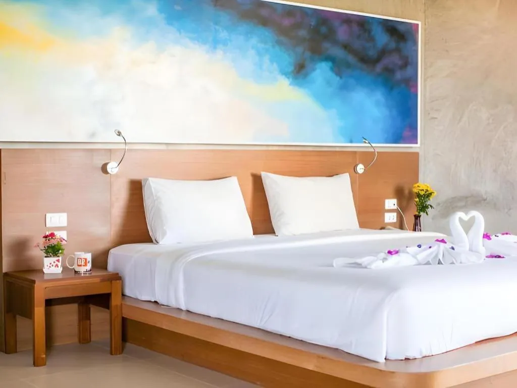 Bed in B2 Sea View Pattaya Boutique & Budget Hotel