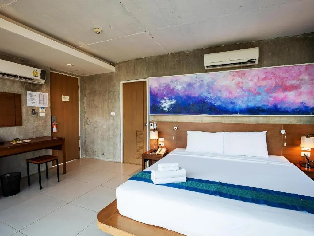 Bed in B2 Sea View Pattaya Boutique & Budget Hotel
