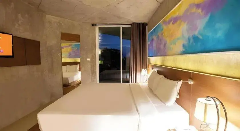 Bed in B2 Sea View Pattaya Boutique & Budget Hotel Bed in B2 Sea View Pattaya Boutique & Budget Hotel