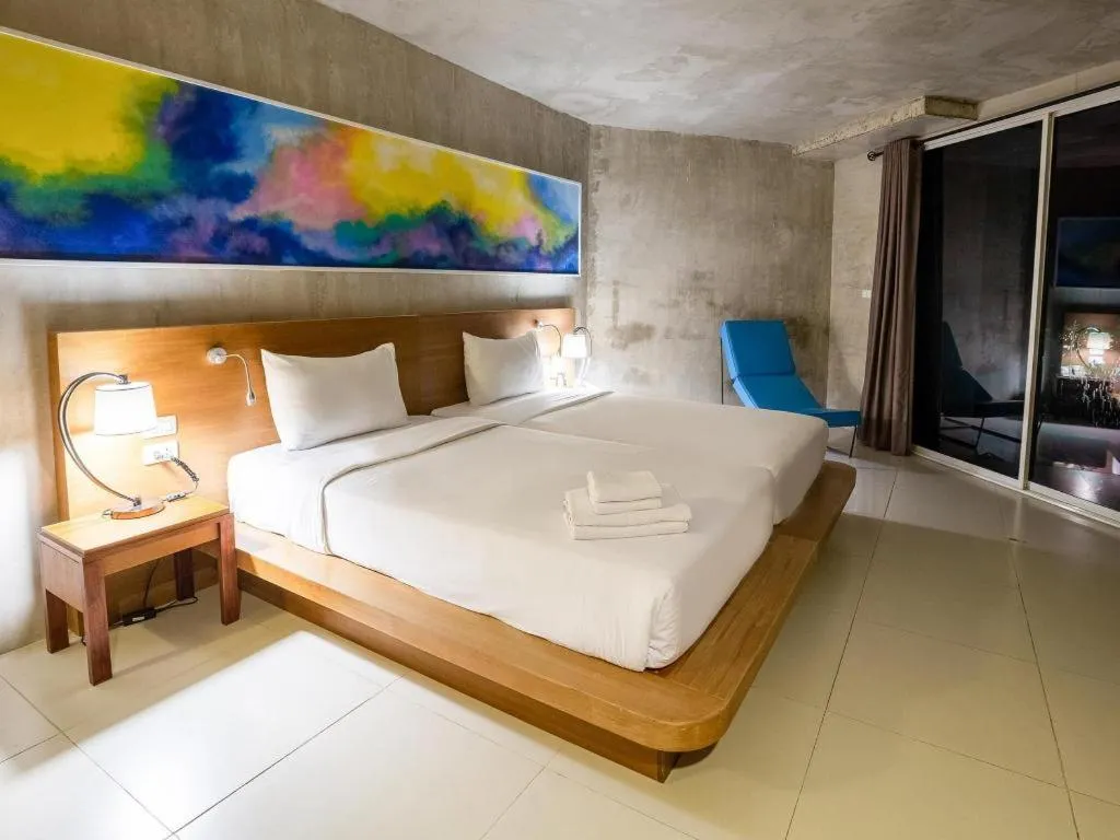 Bed in B2 Sea View Pattaya Boutique & Budget Hotel