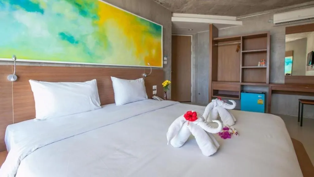 Bed in B2 Sea View Pattaya Boutique & Budget Hotel