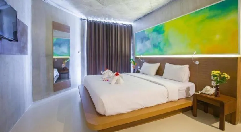 Bed in B2 Sea View Pattaya Boutique & Budget Hotel