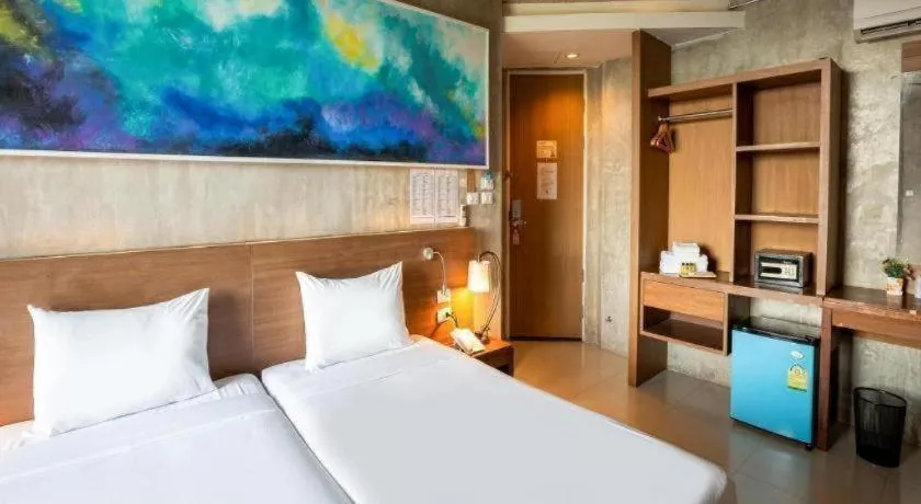 Bed in B2 Sea View Pattaya Boutique & Budget Hotel