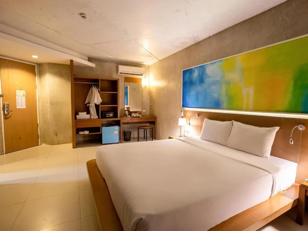 Bed in B2 Sea View Pattaya Boutique & Budget Hotel