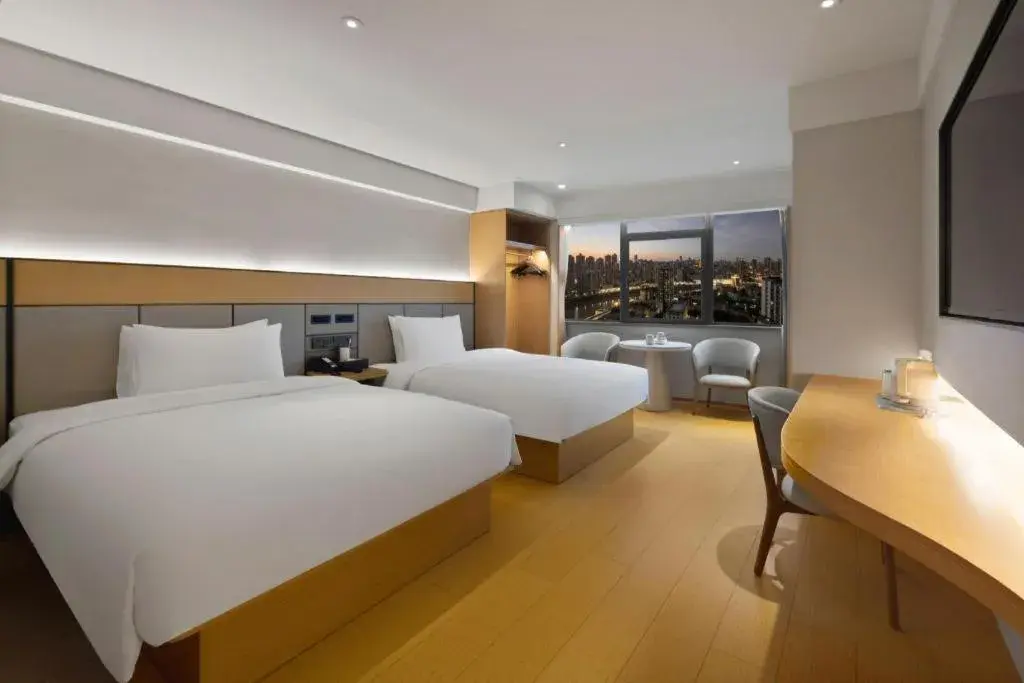 Bed in JI Hotel Chongqing Shangqing Temple Bed in JI Hotel Chongqing Shangqing Temple