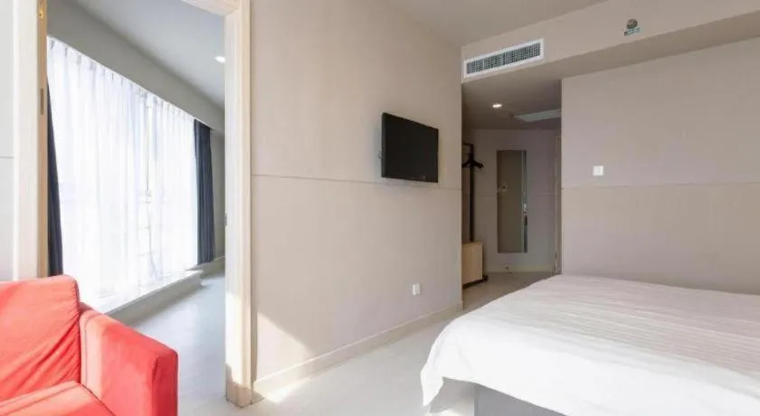 Bed in Jinjiang Inn Weihai Liugong Island Scenic Spot Shopping Market