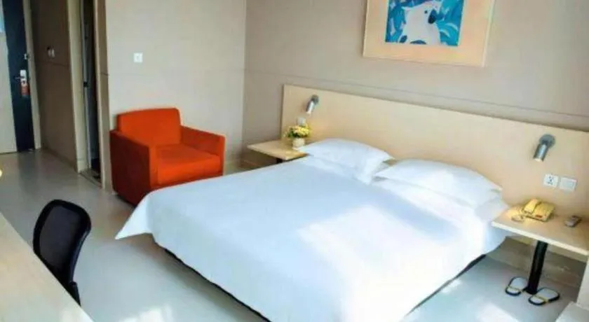 Bed in Jinjiang Inn Weihai Liugong Island Scenic Spot Shopping Market