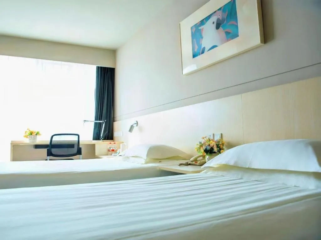 Bed in Jinjiang Inn Weihai Liugong Island Scenic Spot Shopping Market