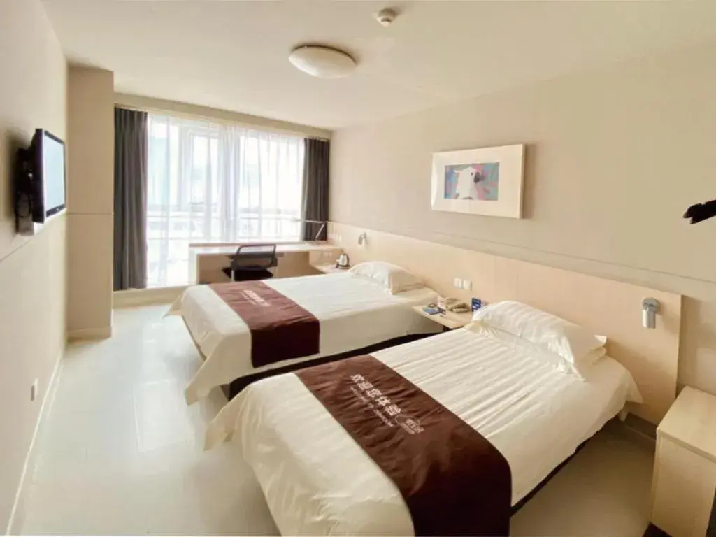 Bed in Jinjiang Inn Weihai Liugong Island Scenic Spot Shopping Market Bed in Jinjiang Inn Weihai Liugong Island Scenic Spot Shopping Market