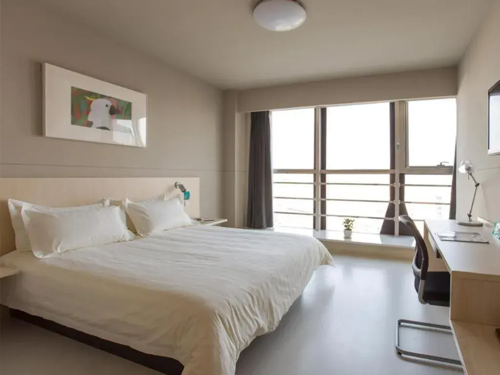 Bed in Jinjiang Inn Weihai Liugong Island Scenic Spot Shopping Market Bed in Jinjiang Inn Weihai Liugong Island Scenic Spot Shopping Market