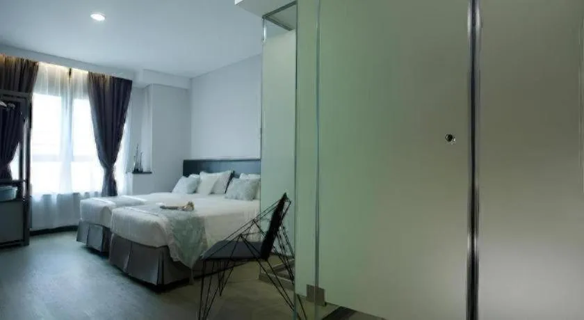 Bed in M1 North Point Hotel