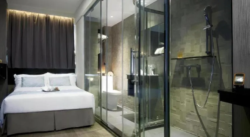 Bed in M1 North Point Hotel