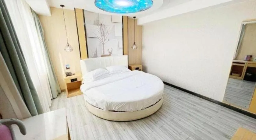 Bed in GreenTree Alliance Jiangsu Nanjing Pukou District Zhongsheng Street Wende Road Metro Station Hotel