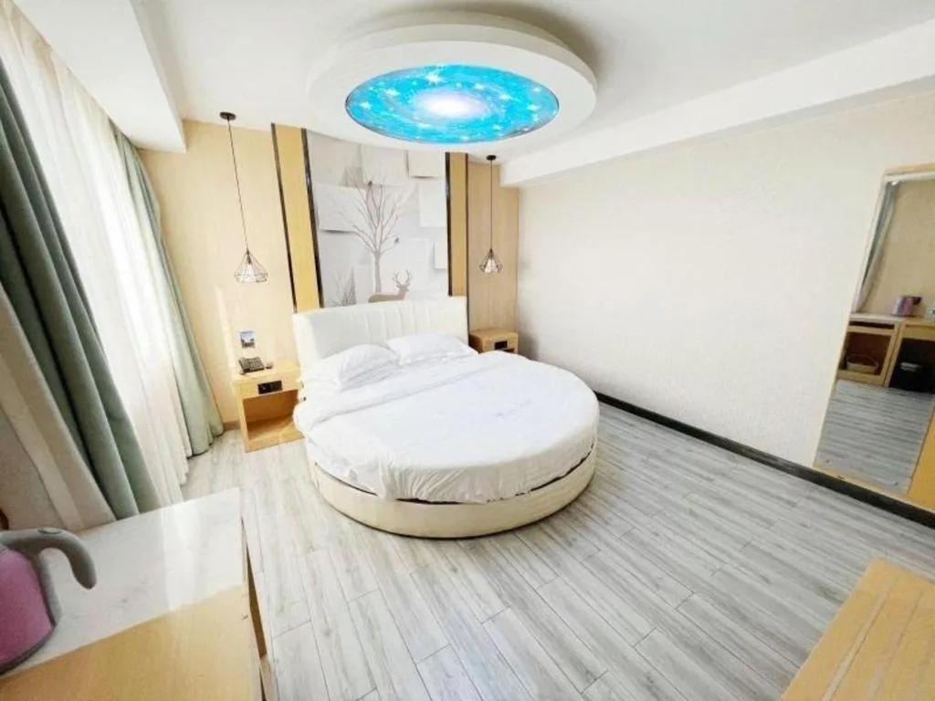 Bed in GreenTree Alliance Jiangsu Nanjing Pukou District Zhongsheng Street Wende Road Metro Station Hotel