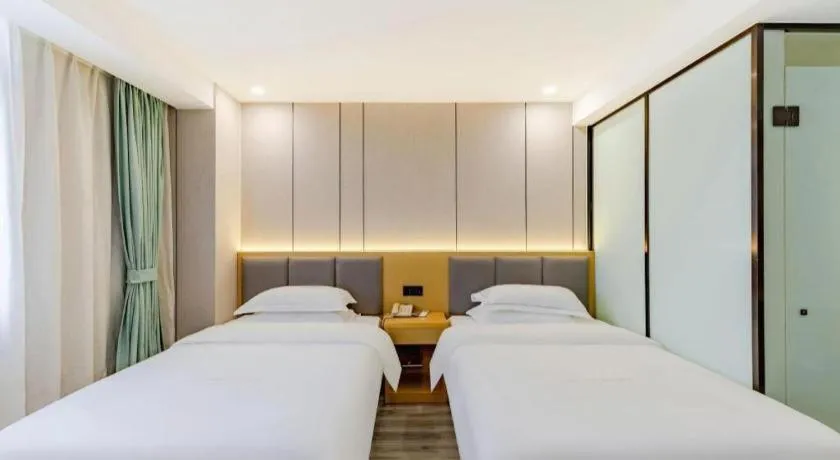 Bed in GreenTree Alliance Jiangsu Nanjing Pukou District Zhongsheng Street Wende Road Metro Station Hotel