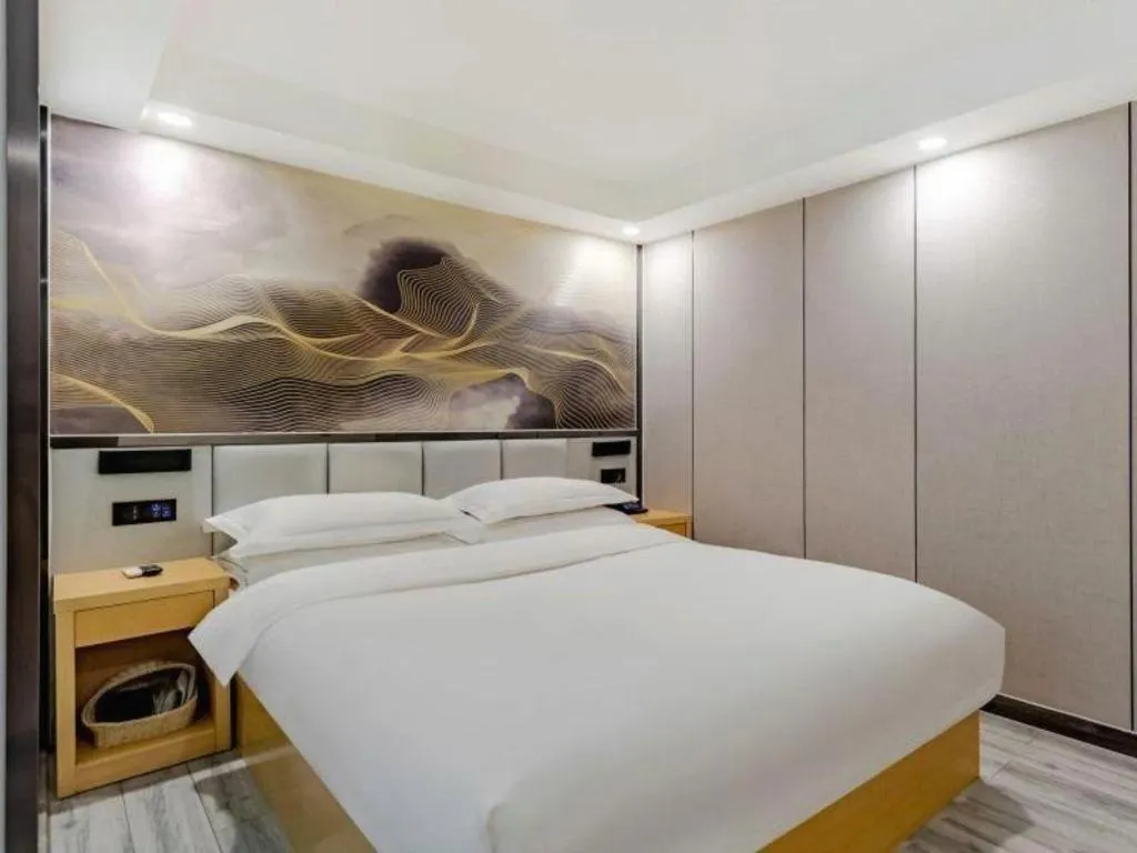 Bed in GreenTree Alliance Jiangsu Nanjing Pukou District Zhongsheng Street Wende Road Metro Station Hotel
