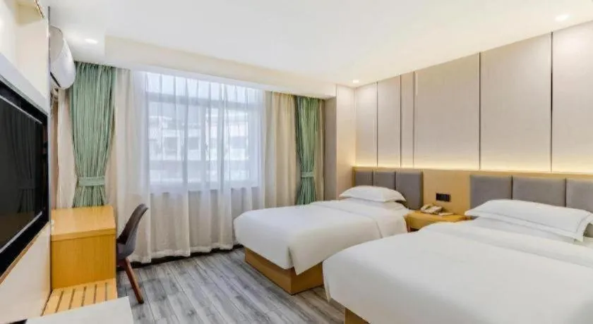 Bed in GreenTree Alliance Jiangsu Nanjing Pukou District Zhongsheng Street Wende Road Metro Station Hotel