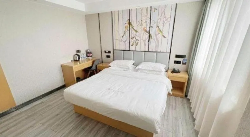 Bed in GreenTree Alliance Jiangsu Nanjing Pukou District Zhongsheng Street Wende Road Metro Station Hotel