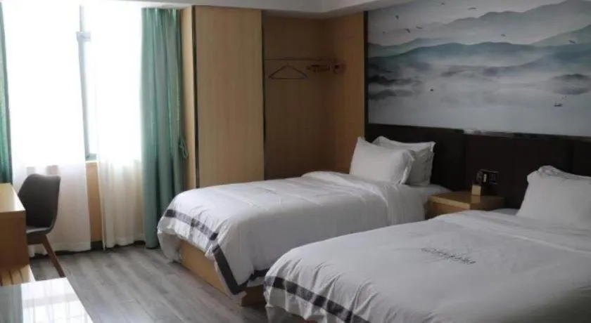 Bed in GreenTree Alliance Jiangsu Nanjing Pukou District Zhongsheng Street Wende Road Metro Station Hotel