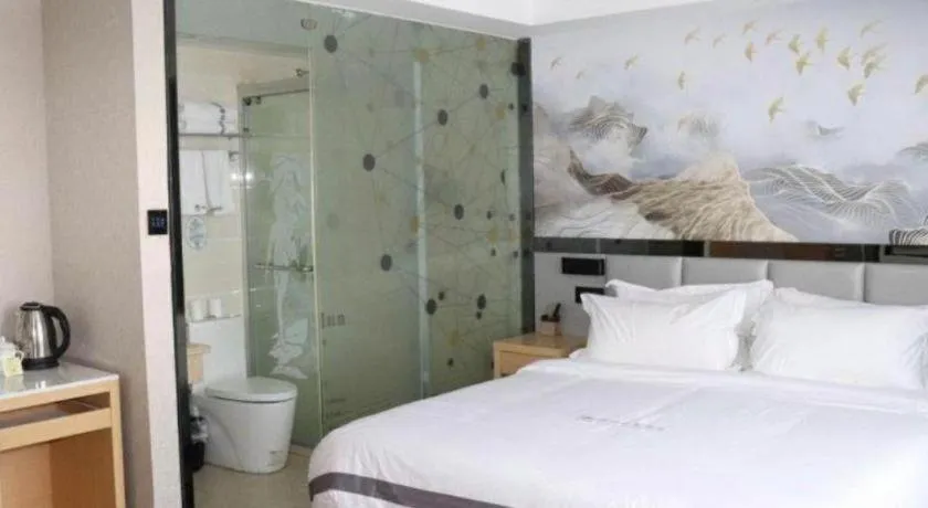 Bed in GreenTree Alliance Jiangsu Nanjing Pukou District Zhongsheng Street Wende Road Metro Station Hotel