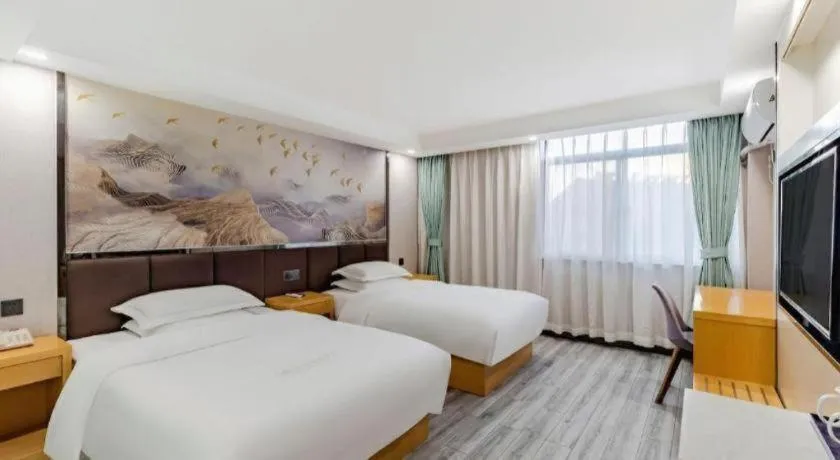 Bed in GreenTree Alliance Jiangsu Nanjing Pukou District Zhongsheng Street Wende Road Metro Station Hotel