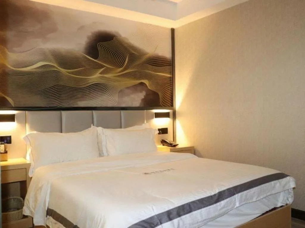 Bed in GreenTree Alliance Jiangsu Nanjing Pukou District Zhongsheng Street Wende Road Metro Station Hotel
