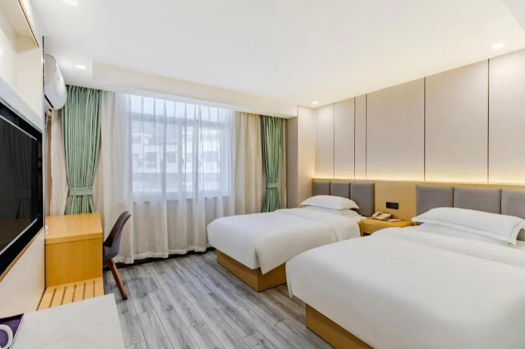 Bed in GreenTree Alliance Jiangsu Nanjing Pukou District Zhongsheng Street Wende Road Metro Station Hotel