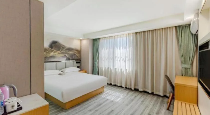 Bed in GreenTree Alliance Jiangsu Nanjing Pukou District Zhongsheng Street Wende Road Metro Station Hotel