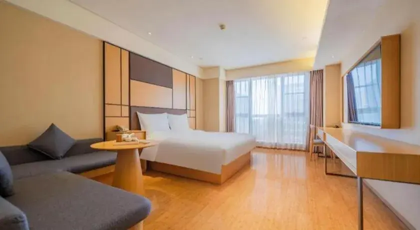 Bed in JI Hotel Chengdu Global Center Bed in JI Hotel Chengdu Global Center