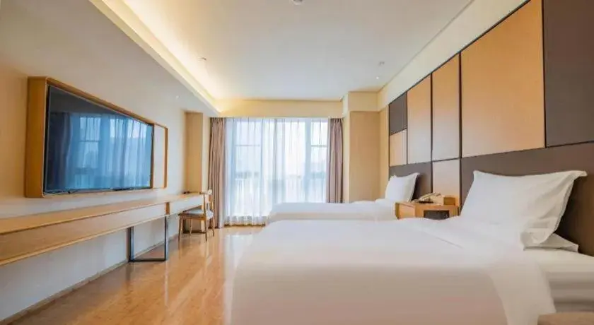 Bed in JI Hotel Chengdu Global Center Bed in JI Hotel Chengdu Global Center